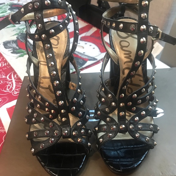 Sam Edelman Yadira Strappy Studded Block Heel - Picture 2 of 6